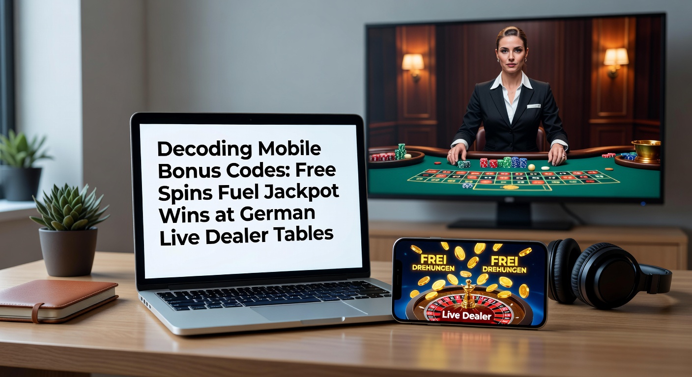 Live-Dealer am Roulette-Tisch mit Free-Spins-Overlay und explodierendem Jackpot-Symbol auf Mobile-Display