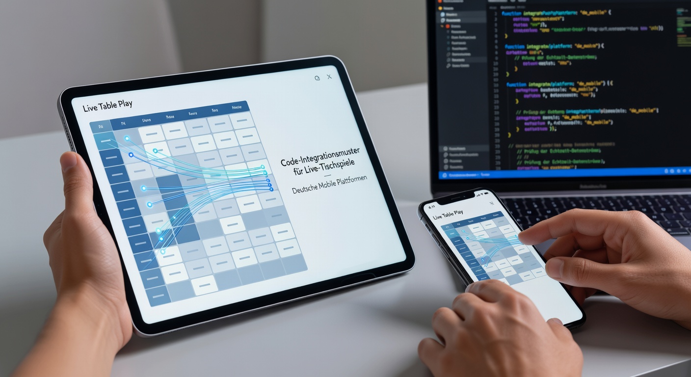 Code-Integrationsmuster für Live-Tischspiele auf Mobilgeräten in Deutschland
