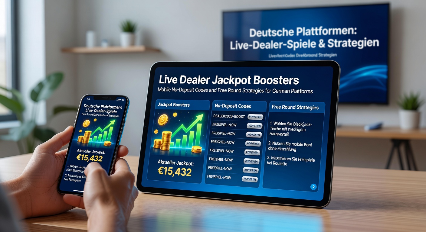 Smartphone-Bildschirm mit Free-Round-Strategie in einem Live Dealer Jackpot-Spiel, inklusive Code-Eingabe auf einer deutschen Plattform